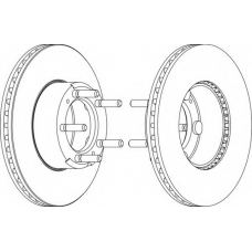 DDF580-1 FERODO Тормозной диск