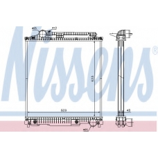 626470 NISSENS Радиатор, охлаждение двигателя
