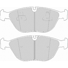 FD6826A NECTO Комплект тормозных колодок, дисковый тормоз