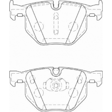 FD7354A NECTO Комплект тормозных колодок, дисковый тормоз