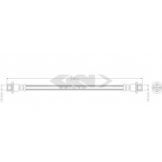 38595 SPIDAN Тормозной шланг