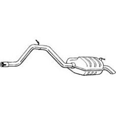 278-091 BOSAL Глушитель выхлопных газов конечный