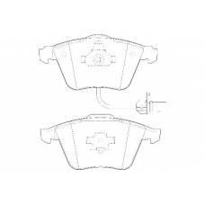 WBP23762A WAGNER LOCKHEED Комплект тормозных колодок, дисковый тормоз