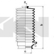 83536 SPIDAN Пыльник, рулевое управление