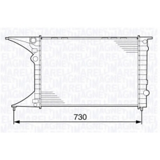 350213130700 MAGNETI MARELLI Радиатор, охлаждение двигателя