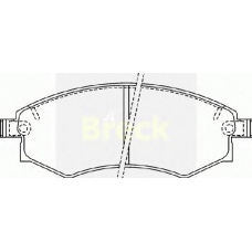 21725 00 C BRECK Комплект тормозных колодок, дисковый тормоз