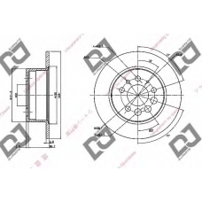 BD1826 DJ PARTS Тормозной диск