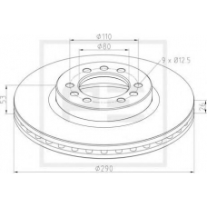 026.672-00A PE Automotive Тормозной диск