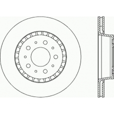 BDA1608.20 OPEN PARTS Тормозной диск