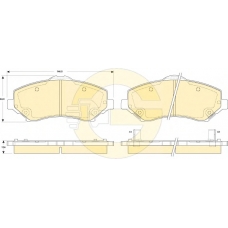 6146059 GIRLING Комплект тормозных колодок, дисковый тормоз