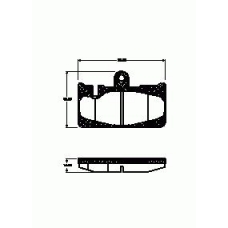 889.00 REMSA 889 00_!колодки дисковые з.\ l