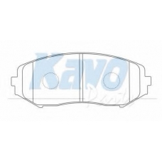 BP-8528 KAVO PARTS Комплект тормозных колодок, дисковый тормоз
