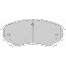 FD7171A NECTO Комплект тормозных колодок, дисковый тормоз