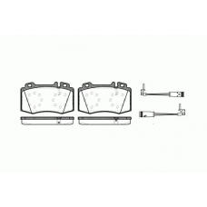 0769.02 REMSA Комплект тормозных колодок, дисковый тормоз