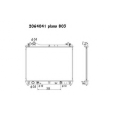 2064041 ORDONEZ Радиатор, охлаждение двигателя