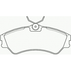 P 85 028 BREMBO Комплект тормозных колодок, дисковый тормоз