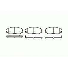 21085.02 ROADHOUSE Комплект тормозных колодок, дисковый тормоз