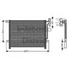 82D0225547A WEBASTO Конденсатор, кондиционер