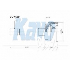 CV-4509 KAVO PARTS Шарнирный комплект, приводной вал