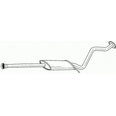 24413 SIGAM Средний глушитель выхлопных газов