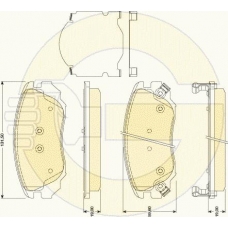 6117829 GIRLING Комплект тормозных колодок, дисковый тормоз