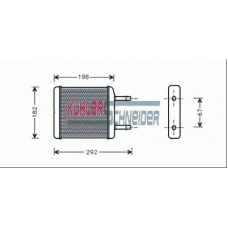 5290021 KUHLER SCHNEIDER Теплообменник, отопление салона