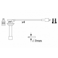 0 986 356 810 BOSCH Комплект проводов зажигания