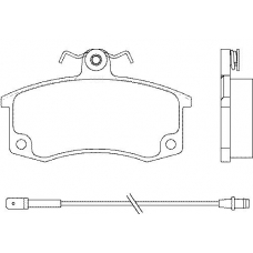 P 41 004 BREMBO Комплект тормозных колодок, дисковый тормоз
