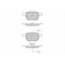 12-1076 E.T.F. Комплект тормозных колодок, дисковый тормоз