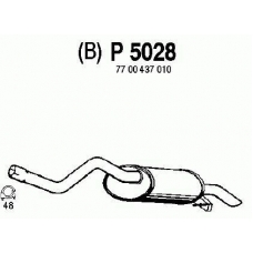 P5028 FENNO Глушитель выхлопных газов конечный