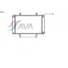 FD2037 AVA Радиатор, охлаждение двигателя