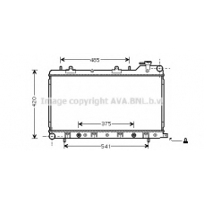 SU2046 Prasco Радиатор, охлаждение двигателя