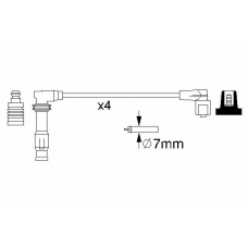 0 986 356 986 BOSCH Комплект проводов зажигания