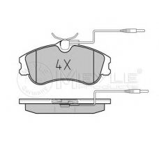 025 231 2419/PD MEYLE Комплект тормозных колодок, дисковый тормоз
