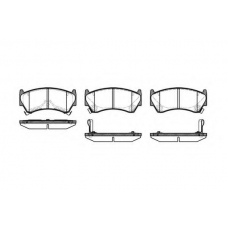 P4923.12 WOKING Комплект тормозных колодок, дисковый тормоз