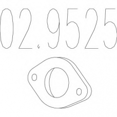 02.9525 MTS Прокладка, труба выхлопного газа