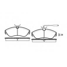 P5873.02 WOKING Комплект тормозных колодок, дисковый тормоз