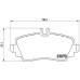 P 50 035 BREMBO Комплект тормозных колодок, дисковый тормоз
