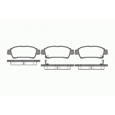 0820 02 KAWE Комплект тормозных колодок, дисковый тормоз