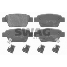 81 91 6652 SWAG Комплект тормозных колодок, дисковый тормоз