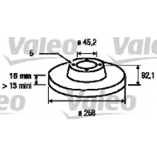 186770 VALEO Тормозной диск