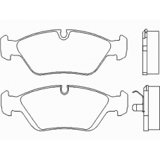 P 06 008 BREMBO Комплект тормозных колодок, дисковый тормоз