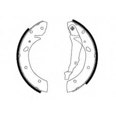 MFR427 MINTEX Комплект тормозных колодок