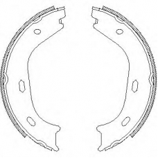 Z4058.00 WOKING Комплект тормозных колодок