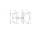 0 986 461 131 BOSCH Комплект тормозных колодок, дисковый тормоз