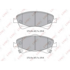 BD-7598 LYNX Bd-7598 колодки тормозные передние toyota avensis (t27) 1.8-2.0 09>