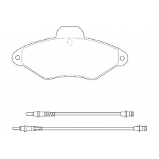 WBP21631A WAGNER LOCKHEED Комплект тормозных колодок, дисковый тормоз