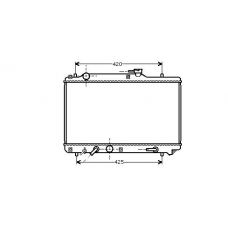 SZ2051 AVA Радиатор, охлаждение двигателя