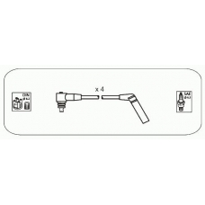 JP370 JANMOR Комплект проводов зажигания