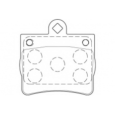 WBP21900A WAGNER LOCKHEED Комплект тормозных колодок, дисковый тормоз